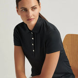 Women's Short Sleeve Button Polo