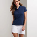 Women's Short Sleeve Button Polo