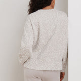 Flora Knit Jacquard Crewneck