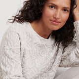 Flora Knit Jacquard Crewneck