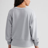 Flora Knit Melange Crewneck