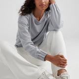 Flora Knit Melange Crewneck