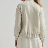 Flora Knit Jacquard Full-Zip Layer