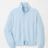 FLORA KNIT SWISS DOT JACQUARD FULL-ZIP