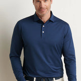 Solid Stretch Jersey Long Sleeve Polo