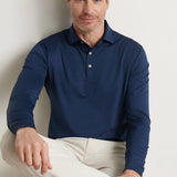 Solid Stretch Jersey Long Sleeve Polo