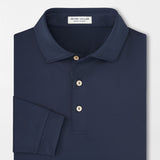 Solid Stretch Jersey Long Sleeve Polo