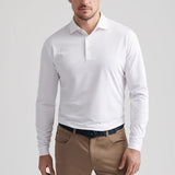 Solid Stretch Jersey Long Sleeve Polo