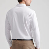 Solid Stretch Jersey Long Sleeve Polo