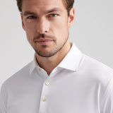 Solid Stretch Jersey Long Sleeve Polo