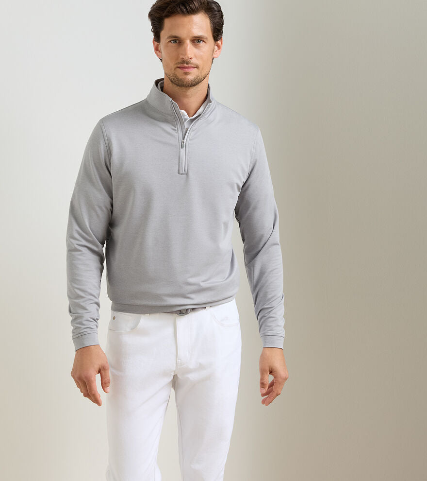 Perth Mélange Performance Quarter-Zip - sibling2 – Peter Millar Canada