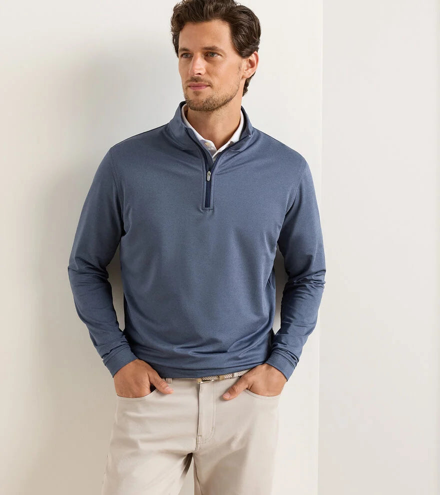 Perth Mélange Performance Quarter-Zip - sibling1 – Peter Millar Canada