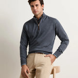 Autumn Crest Suede Trim Quarter-Zip