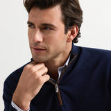 Autumn Crest Suede Trim Quarter-Zip