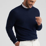Autumn Crest Honeycomb Crewneck Sweater