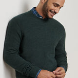 Autumn Crest Honeycomb Crewneck Sweater