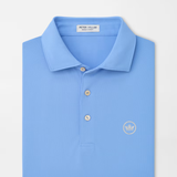 Crown Seal Logo Solid Performance Mesh Polo