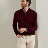 Autumn Crest Suede Trim Quarter-Zip