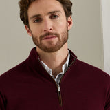 Autumn Crest Suede Trim Quarter-Zip