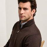 Autumn Crest Suede Trim Quarter-Zip