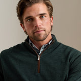 Autumn Crest Suede Trim Quarter-Zip