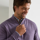 Autumn Crest Suede Trim Quarter-Zip