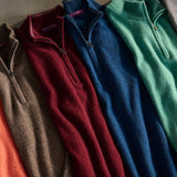 25th Anniversary Cashmere Quarter-Zip Sweater