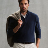 25th Anniversary Cashmere Quarter-Zip Sweater