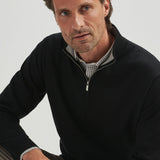 Coolspun Cotton Quarter-Zip Sweater