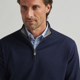 Coolspun Cotton Quarter-Zip Sweater