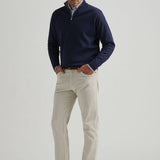 Coolspun Cotton Quarter-Zip Sweater