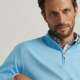 Coolspun Cotton Quarter-Zip Sweater