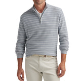 SOUTH BEND STRIPED QUARTER-ZIP SWEATER