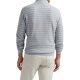 SOUTH BEND STRIPED QUARTER-ZIP SWEATER
